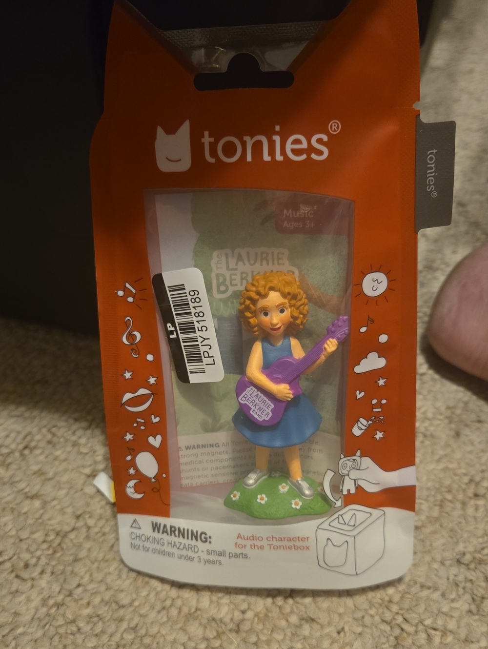 Tonies Laurie Berkner Purple Guitar Figurine for Kids 991